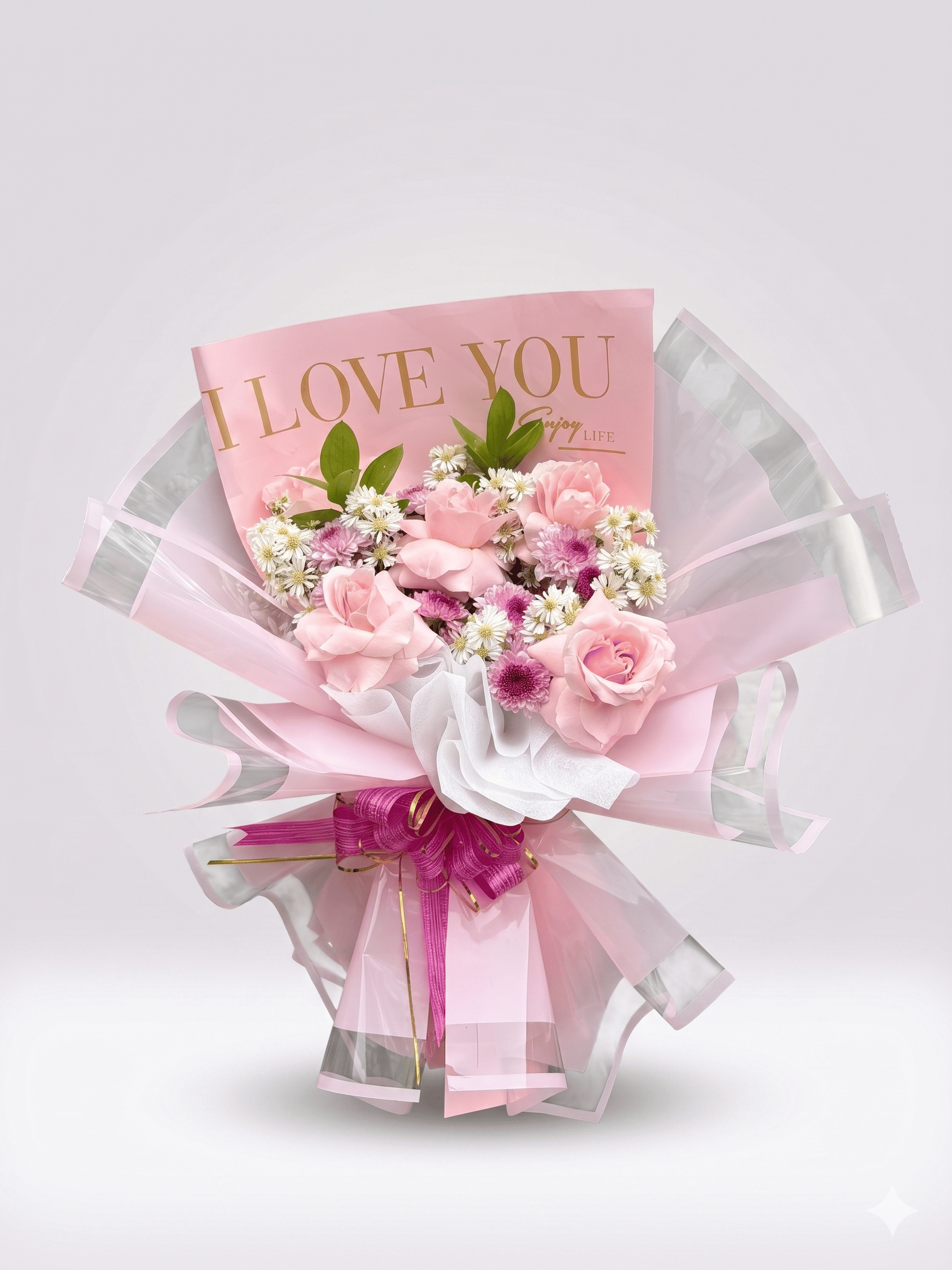 Buket Bunga Pink